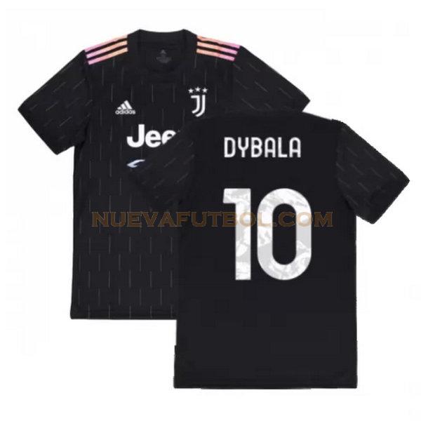 segunda camiseta dybala 10 juventus 2021 2022 negro hombre