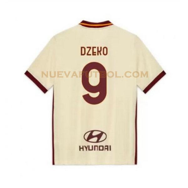 segunda camiseta dzeko 9 as roma 2020-2021 hombre