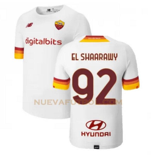 segunda camiseta el shaarawy 92 as roma 2021 2022 blanco hombre