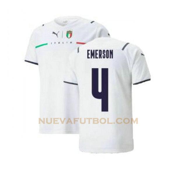 segunda camiseta emerson 4 italia 2021 2022 blanco hombre