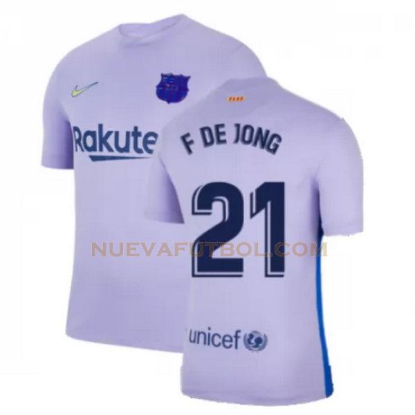 segunda camiseta f de jong 21 barcelona 2021 2022 amarillo hombre