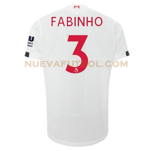 segunda camiseta fabinho 3 liverpool 2019-2020 hombre