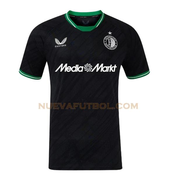 segunda camiseta feyenoord rotterdam 2024 2025 negro hombre