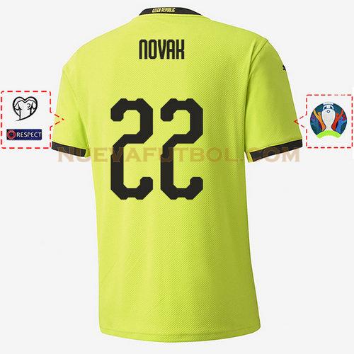 segunda camiseta filip novak 22 republica checa 2020 hombre