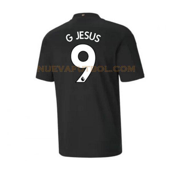 segunda camiseta g jesus 9 manchester city 2020-2021 hombre