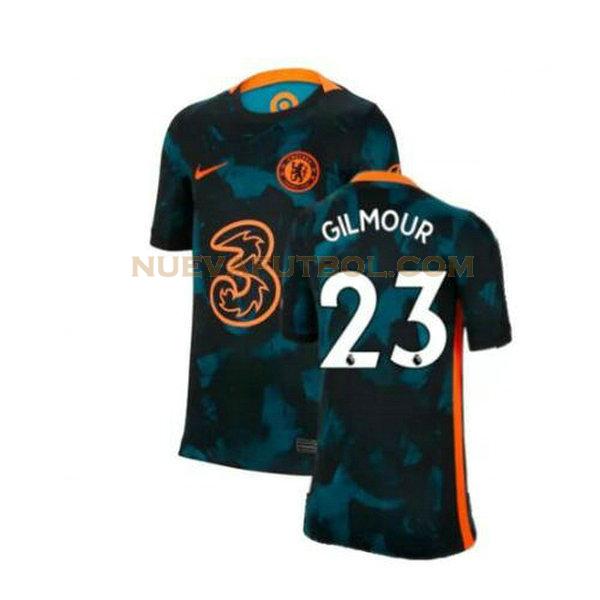 segunda camiseta gilmour 23 chelsea 2021 2022 verde hombre