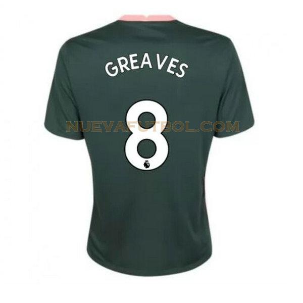 segunda camiseta greaves 8 tottenham hotspur 2020-2021 hombre