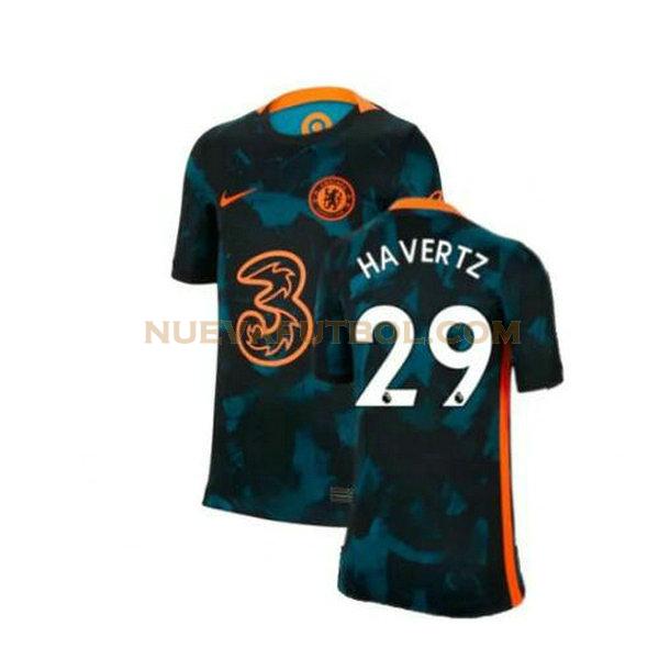 segunda camiseta havertz 29 chelsea 2021 2022 verde hombre