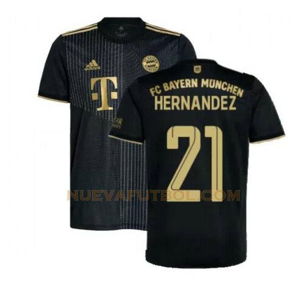 segunda camiseta hernandez 21 bayern de múnich 2021 2022 negro hombre