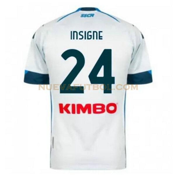 segunda camiseta insigne 24 nápoles 2020-2021 hombre