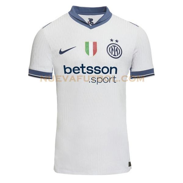 segunda camiseta inter milan 2024 2025 azul blanco hombre