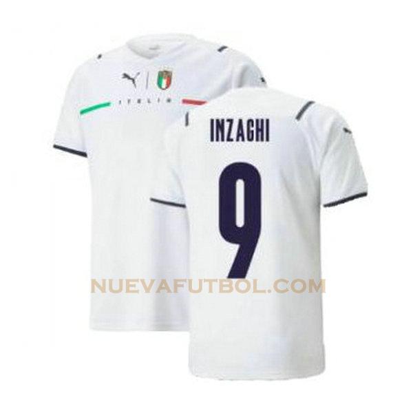 segunda camiseta inzaghi 9 italia 2021 2022 blanco hombre