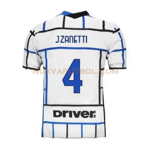 segunda camiseta j.zanetti 4 inter milan 2020-2021 hombre