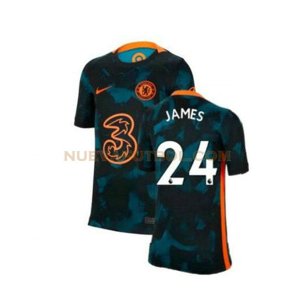 segunda camiseta james 24 chelsea 2021 2022 verde hombre