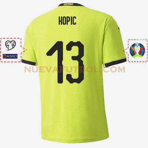 segunda camiseta jan kopic 13 republica checa 2020 hombre