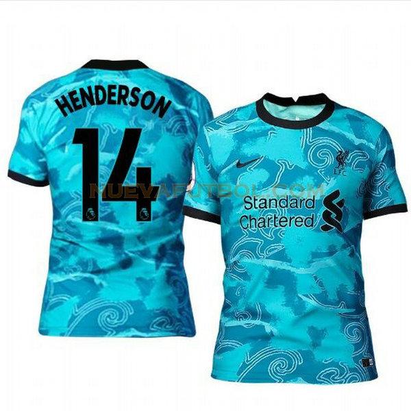 segunda camiseta jordan henderson 14 liverpool 2020-2021 hombre