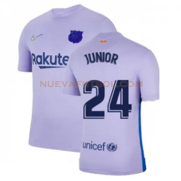 segunda camiseta junior 24 barcelona 2021 2022 amarillo hombre