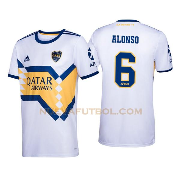 segunda camiseta junior alonso 6 boca juniors 2020-2021 hombre