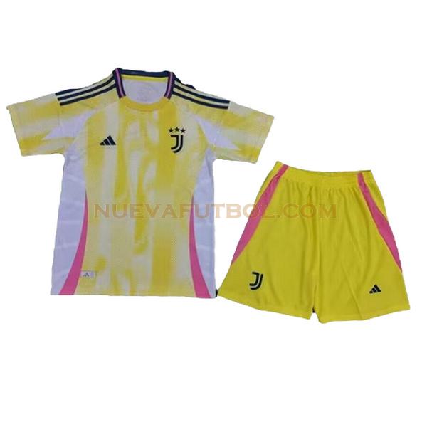 segunda camiseta juventus 2024 2025 amarillo niño