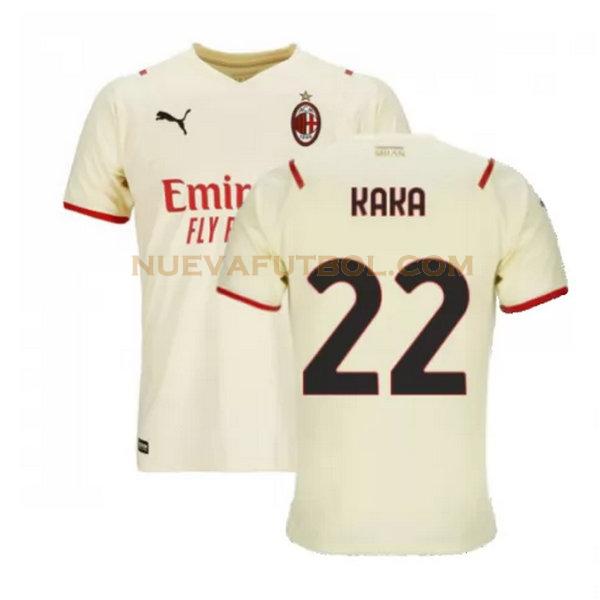 segunda camiseta kaka 22 ac milan 2021 2022 blanco hombre