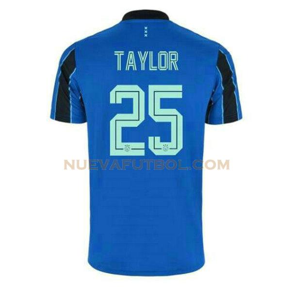 segunda camiseta kenneth taylor 25 ajax 2021 2022 azul hombre