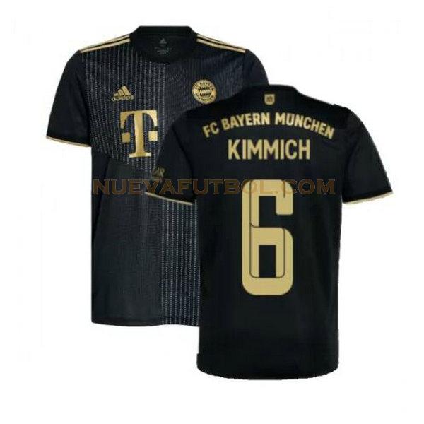 segunda camiseta kimmich 6 bayern de múnich 2021 2022 negro hombre