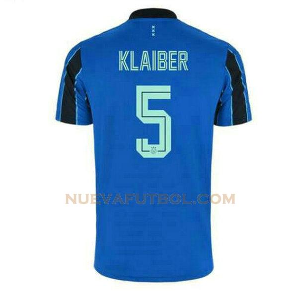 segunda camiseta klaiber 5 ajax 2021 2022 azul hombre