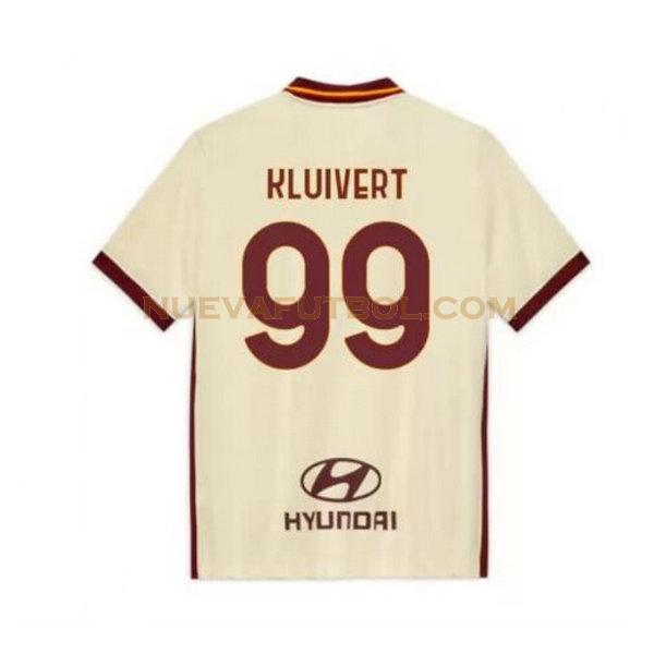 segunda camiseta kluivert 99 as roma 2020-2021 hombre