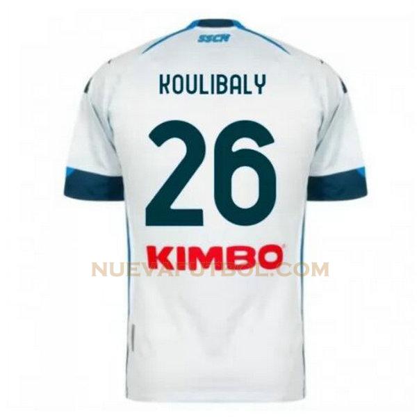 segunda camiseta koulibaly 26 nápoles 2020-2021 hombre