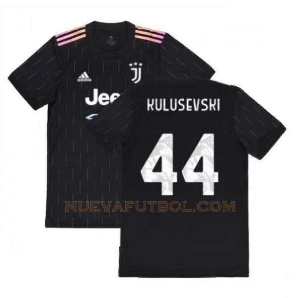 segunda camiseta kulusevski 44 juventus 2021 2022 negro hombre