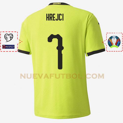 segunda camiseta ladislav krejci 7 republica checa 2020 hombre