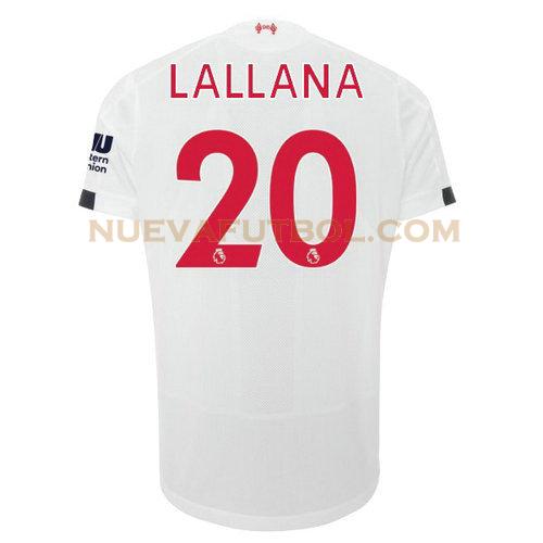 segunda camiseta lallana 20 liverpool 2019-2020 hombre