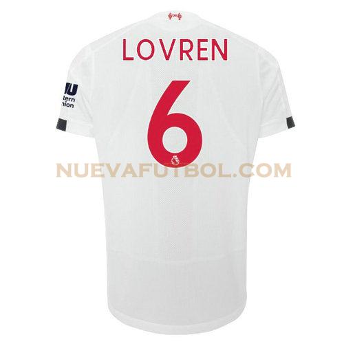 segunda camiseta lovren 6 liverpool 2019-2020 hombre