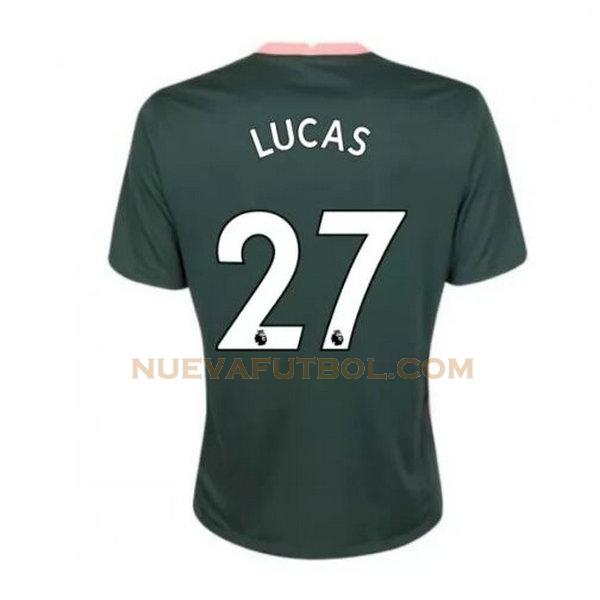 segunda camiseta lucas 27 tottenham hotspur 2020-2021 hombre