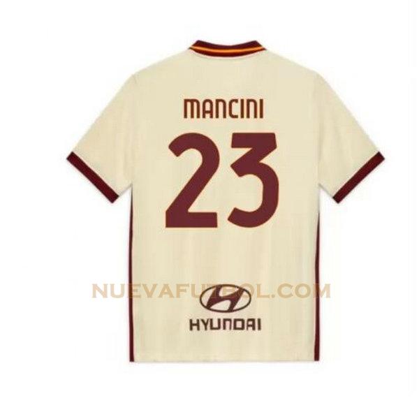 segunda camiseta mancini 23 as roma 2020-2021 hombre