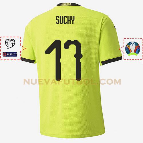 segunda camiseta marek suchy 17 republica checa 2020 hombre