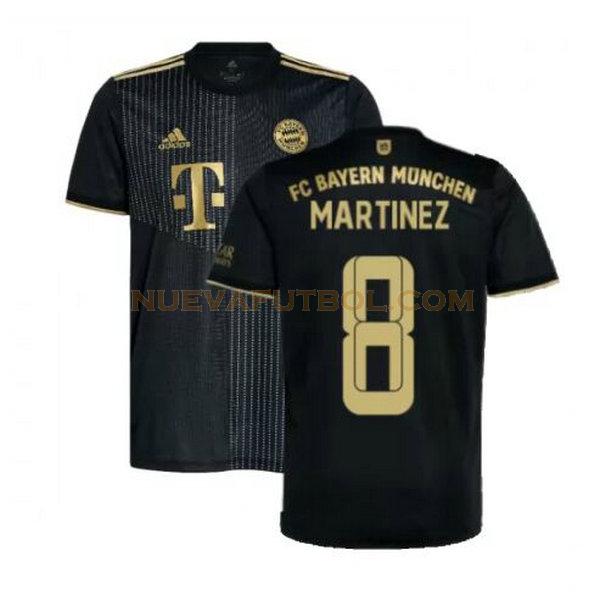 segunda camiseta martinez 8 bayern de múnich 2021 2022 negro hombre