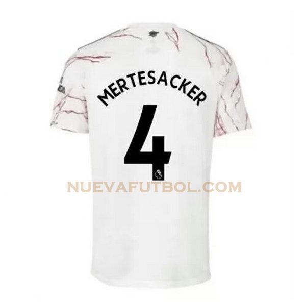 segunda camiseta mertesacker 4 arsenal 2020-2021 hombre