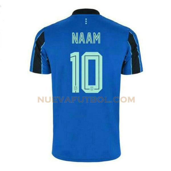 segunda camiseta met eigen naam en nummer 10 ajax 2021 2022 azul hombre