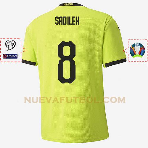 segunda camiseta michal sadilek 8 republica checa 2020 hombre