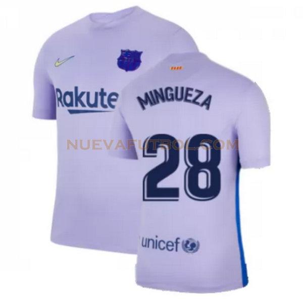 segunda camiseta mingueza 28 barcelona 2021 2022 amarillo hombre