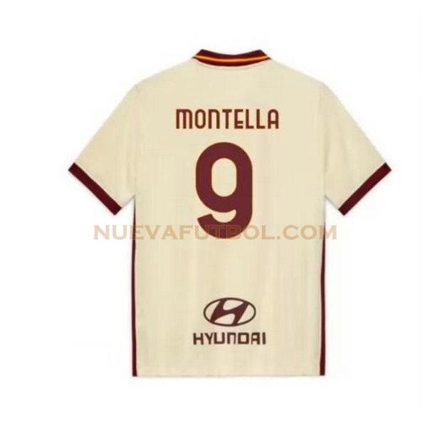 segunda camiseta montella 9 as roma 2020-2021 hombre