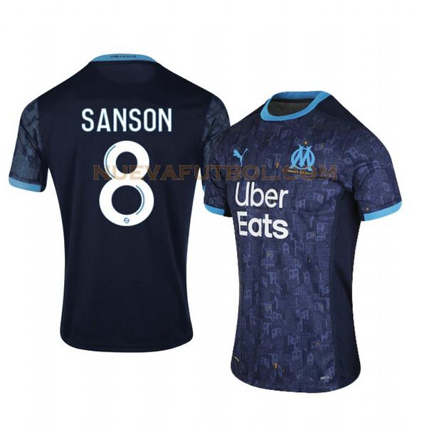 segunda camiseta morgan sanson 8 marsella 2020-2021 hombre