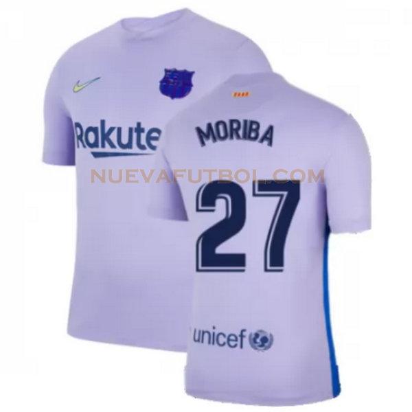 segunda camiseta moriba 27 barcelona 2021 2022 amarillo hombre