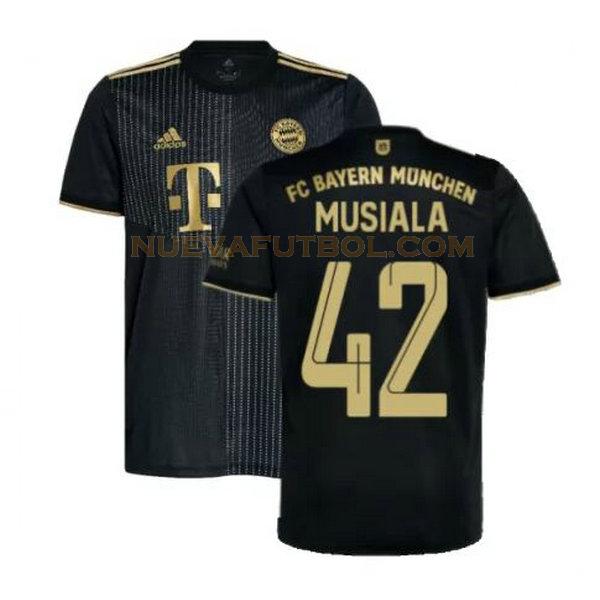 segunda camiseta musiala 42 bayern de múnich 2021 2022 negro hombre