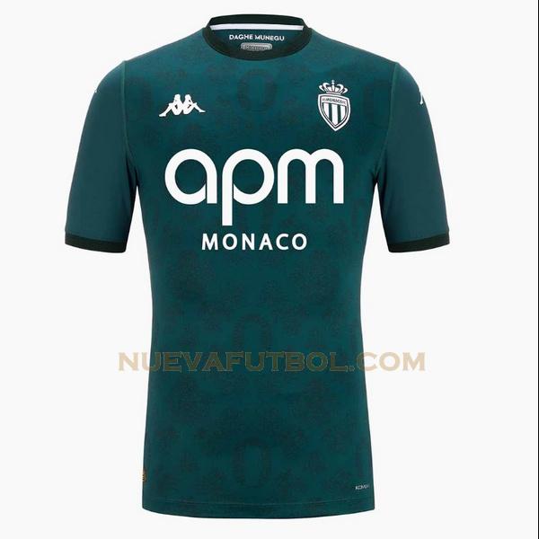 segunda camiseta mónaco 2024 2025 verde hombre