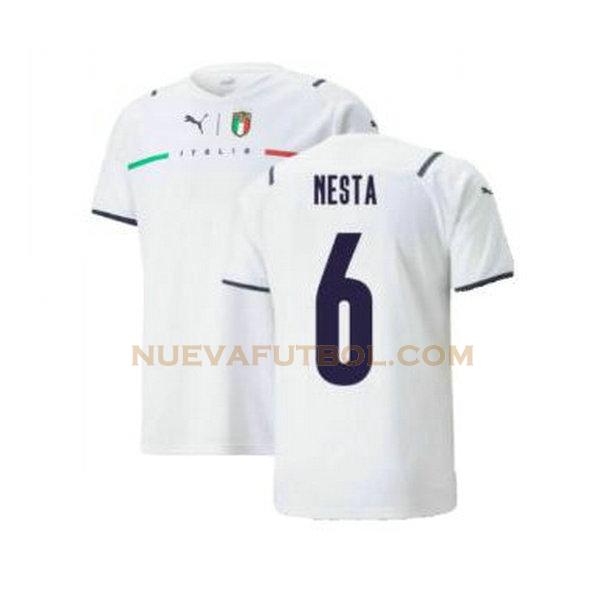 segunda camiseta nesta 6 italia 2021 2022 blanco hombre