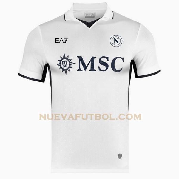 segunda camiseta nápoles 2024 2025 blanco hombre