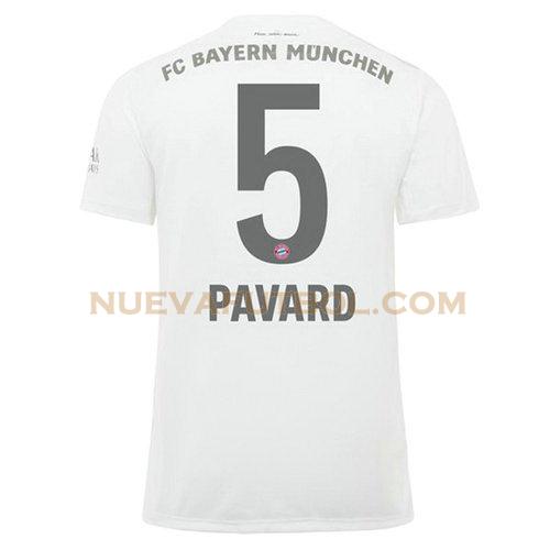 segunda camiseta pavard 5 bayern de múnich 2019-2020 hombre