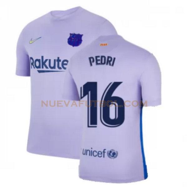 segunda camiseta pedri 16 barcelona 2021 2022 amarillo hombre